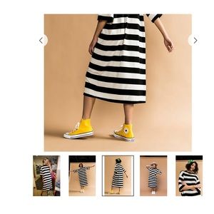 DRESSED IN LALA The Ozzy Dress in Stripes